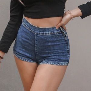 High Waist Denim Shorts